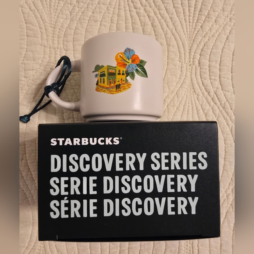 NIB Starbucks Puerto Rico Discovery Ornament Mini Mug, 2 Oz - Picture 3 of 6